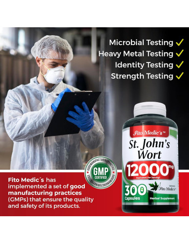Cápsulas de Hierba de San Juan FITO MEDIC'S 300 Unidades 600 mg