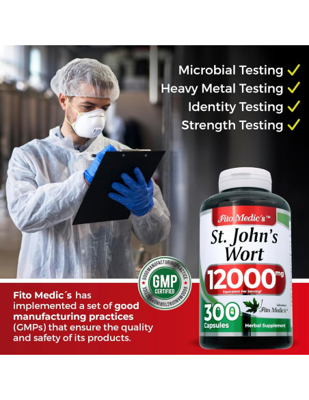 Cápsulas de Hierba de San Juan FITO MEDIC'S 300 Unidades 600 mg