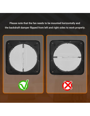 Ventilador Extractor de Cocina YOZON 8" 700 CFM 50W