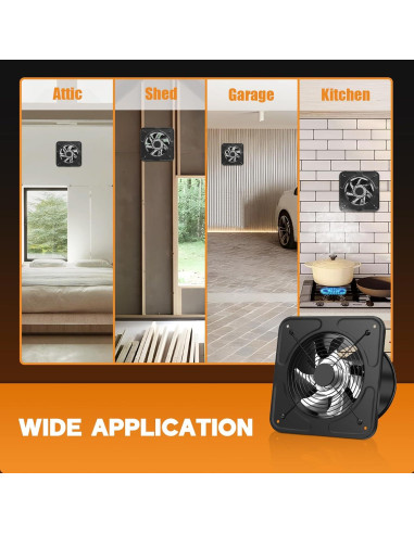 Ventilador Extractor de Cocina YOZON 8" 700 CFM 50W