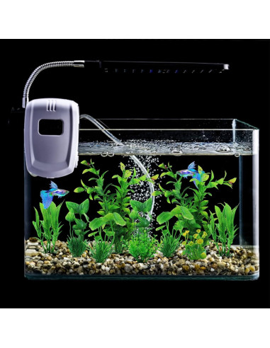 Decoraciones para Acuarios PietyPet - 10 Plantas Verdes