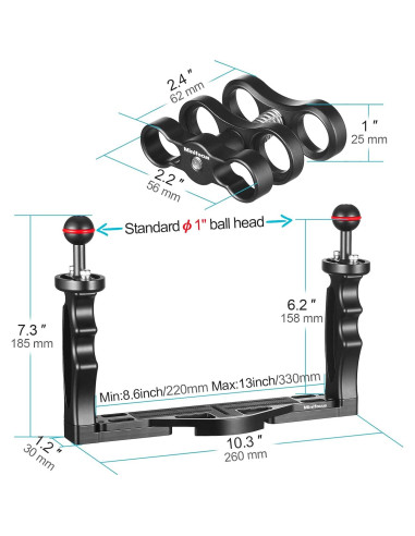 Soporte de Cámara Submarina MINIFOCUS MF-22 con Asa
