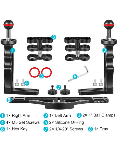 Soporte de Cámara Submarina MINIFOCUS MF-22 con Asa