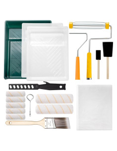 Kit de Rodillos de Pintura YiBaiBrush 18 Piezas 22,86 cm