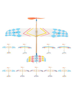 10 Piezas Juguete de Avión de Madera NUOBESTY 40.96x30.99cm