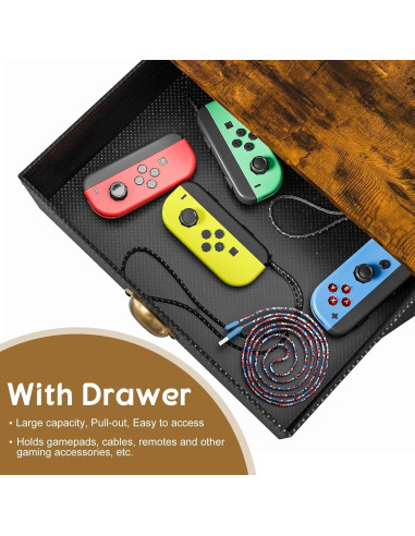 Soporte de Medios Hongtamoya CD-YXJ01 con Cajón y 4 Niveles