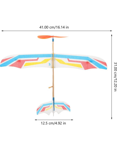 10 Piezas Juguete de Avión de Madera NUOBESTY 40.96x30.99cm