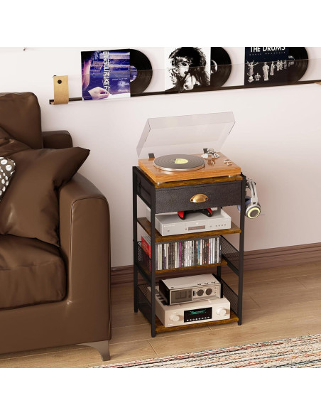 Soporte de Medios Hongtamoya CD-YXJ01 con Cajón y 4 Niveles