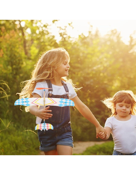 10 Piezas Juguete de Avión de Madera NUOBESTY 40.96x30.99cm