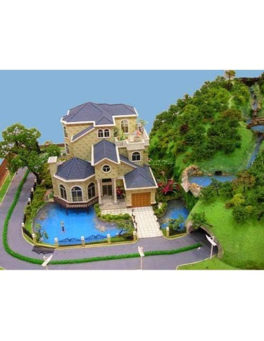 MOMOONNON 36 Árboles de Modelo Verde 3.5-15 cm para Diorama