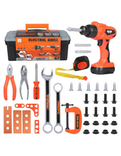 Juego de Herramientas Elitoky 35 PCS con Taladro para Niños