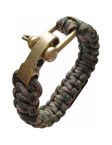 Pulsera Táctica de Supervivencia VAYOBOO Camuflaje Verde L
