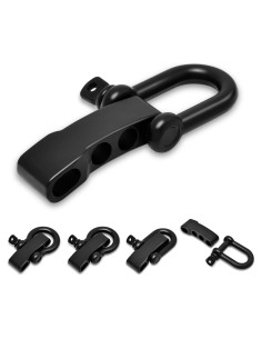 4 Piezas Hebilla de Eslinga de Paracord CooBigo Ajustable