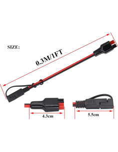 Adaptador Solar SAE a Anderson 12AWG 30 cm HCFeng 2