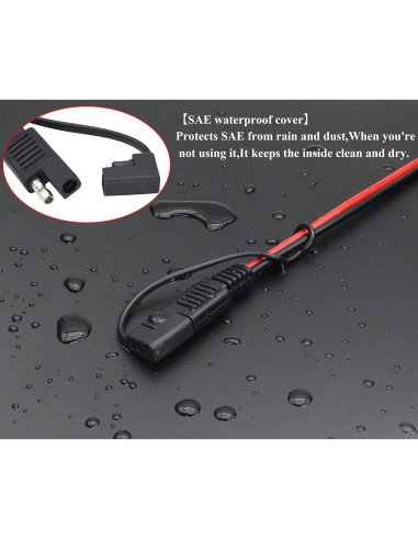 Adaptador Solar SAE a Anderson 12AWG 30 cm HCFeng