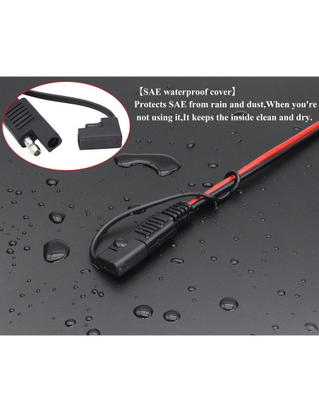 Adaptador Solar SAE a Anderson 12AWG 30 cm HCFeng Adaptador Solar SAE a Anderson 12AWG 30 cm HCFeng