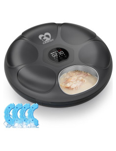 Dispensador Automático de Comida Casfuy con Bandeja Inoxidable