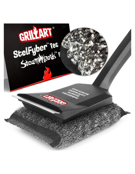 Cepillo para Parrilla GRILLART SteamWizards Sin Cerda