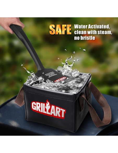 Cepillo para Parrilla GRILLART SteamWizards Sin Cerda