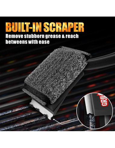 Cepillo para Parrilla GRILLART SteamWizards Sin Cerda