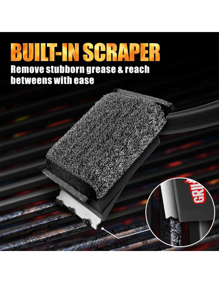 Cepillo para Parrilla GRILLART SteamWizards Sin Cerda