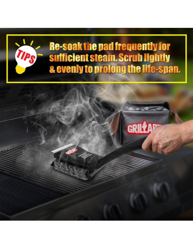 Cepillo para Parrilla GRILLART SteamWizards Sin Cerda