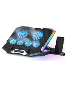 TopMate C11 Almohadilla Enfriamiento RGB 15.6-17.3 Pulgadas