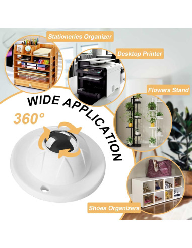 Ruedas Caster Autoadhesivas FEOXSHAL para Cricut 220 kg