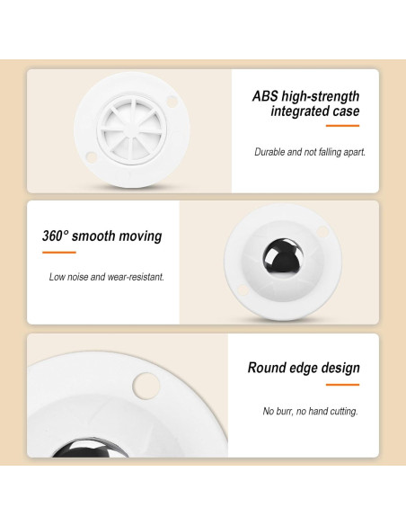Ruedas Caster Autoadhesivas FEOXSHAL para Cricut 220 kg