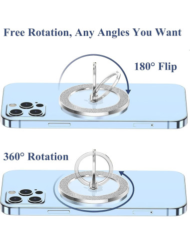 Soporte Magnético LIZIMANDU para Teléfono MagSafe Plata