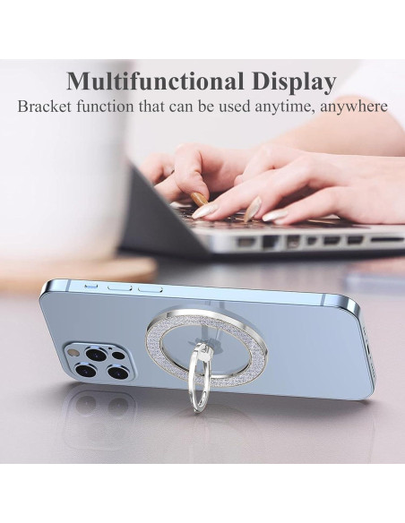 Soporte Magnético LIZIMANDU para Teléfono MagSafe Plata Soporte Magnético LIZIMANDU para Teléfono MagSafe Plata