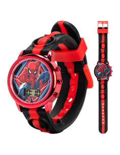 Reloj Digital LCD Accutime Spiderman para Niños con LED