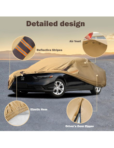 Funda de Coche FSGRICH para Honda Accord Impermeable 2
