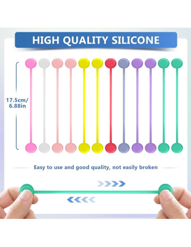 Organizadores de Cuerdas Magnéticas FGSAEOR Paquete de 12