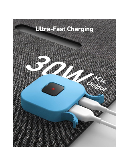 Panel Solar Anker Solix PS30, Cargador Plegable 30W IP65 Panel Solar Anker Solix PS30, Cargador Plegable 30W IP65