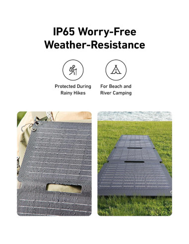 Panel Solar Anker Solix PS30, Cargador Plegable 30W IP65