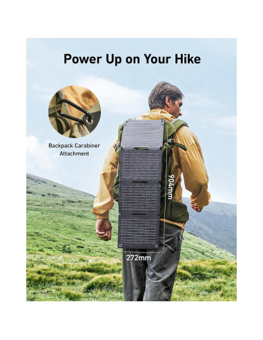 Panel Solar Anker Solix PS30, Cargador Plegable 30W IP65