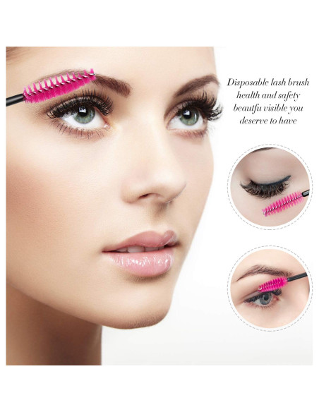 300 Varitas Desechables para Pestañas - Rojo - Suministros 300 Varitas Desechables para Pestañas - Rojo - Suministros