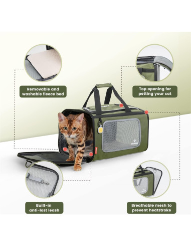 Transportín para mascotas Pawaii 42.9x26.9x26.9cm 5.9kg