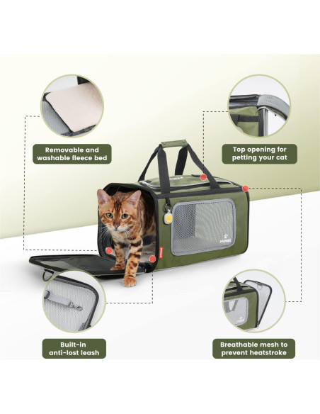 Transportín para mascotas Pawaii 42.9x26.9x26.9cm 5.9kg Transportín para mascotas Pawaii 42.9x26.9x26.9cm 5.9kg