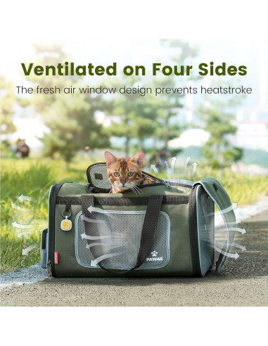 Transportín para mascotas Pawaii 42.9x26.9x26.9cm 5.9kg