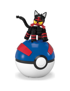 Kit de Construcción MEGA Pokémon Litten 32 Piezas Mattel 2