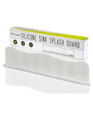 Protector de Salpicaduras TYOARO Silicona Blanco 44.2x4.3x9.1cm