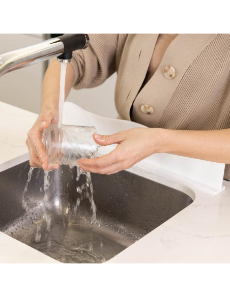 Protector de Salpicaduras TYOARO Silicona Blanco 44.2x4.3x9.1cm