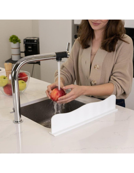 Protector de Salpicaduras TYOARO Silicona Blanco 44.2x4.3x9.1cm