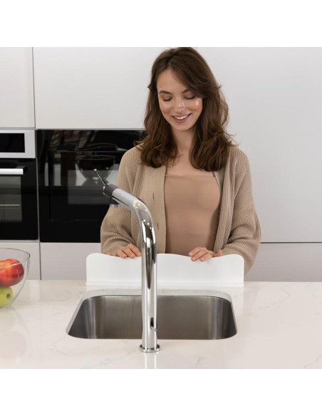 Protector de Salpicaduras TYOARO Silicona Blanco 44.2x4.3x9.1cm