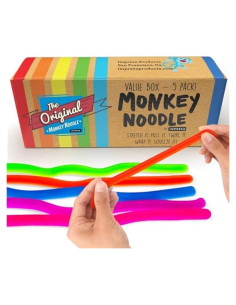 Monos Noodles Antiestrés Impresa 5 Piezas 243 cm Juguetes