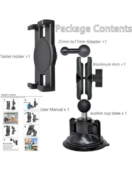 Soporte para iPad VAUBORTTI con Brazo de Aluminio 360 Soporte para iPad VAUBORTTI con Brazo de Aluminio 360