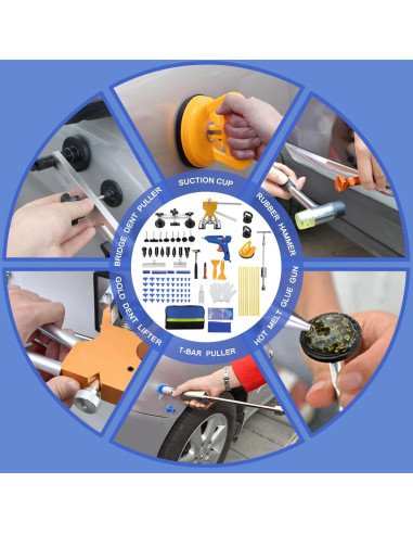 Kit de Herramientas para Reparación de Abolladuras ROADGIVE 97 Piezas