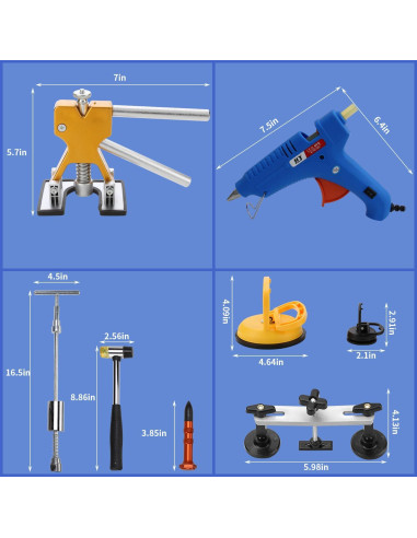 Kit de Herramientas para Reparación de Abolladuras ROADGIVE 97 Piezas